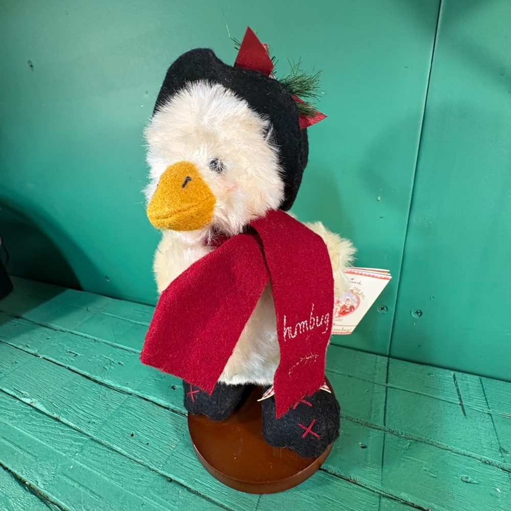 Bunnies by the Bay Festive Duck with Red Scarf